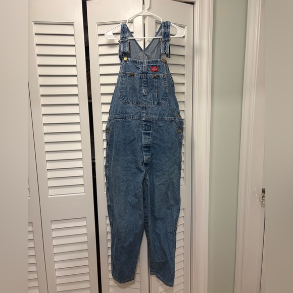 Dickies Stonewashed Indigo Bib Overalls Size 40 X 32 - Picture 4 of 8